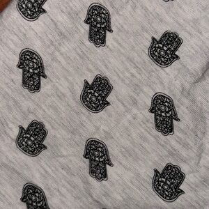 Evil Eye Mini Hamsa Hand Good Luck Traditional Cotton Fabric tank top M-L
